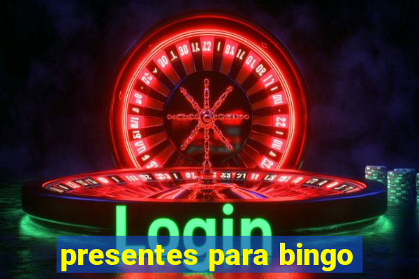 presentes para bingo